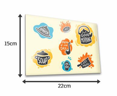 01UND - QUADROS DECORATIVOS MADEIRA MDF 3MM 22X15CM - 4X0