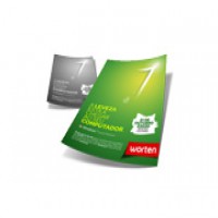 1000UND - PANFLETOS E FOLDERS COUCHÊ BRILHO 115g - IMPRESSÃO COLORIDA FRENTE E VERSO PRETO E BRANCO - 10X21CM 