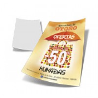 5000UND - PANFLETOS E FOLDERS COUCHÊ BRILHO 115g - IMPRESSÃO FRENTE -  15X21CM 