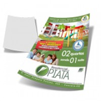 100UND - PANFLETOS E FOLDERS COUCHÊ BRILHO 90g - IMPRESSÃO FRENTE -  30X21CM 