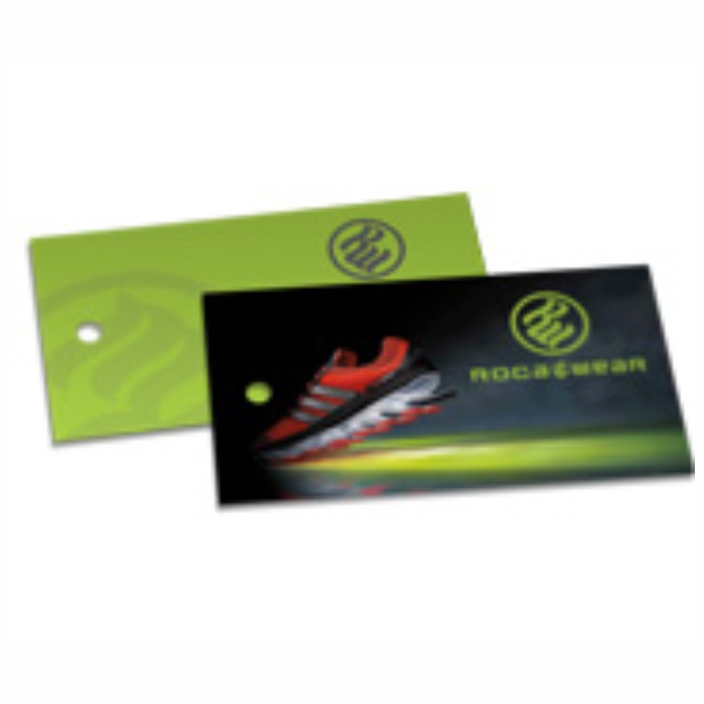 1000UND - TAG´S COUCHÊ 300G LAMINAÇÃO FOSCA E VERNIZ LOCAL 9X5CM - IMPRESSÃO FRENTE E VERSO COLORIDO - TAGS ESPECIAIS