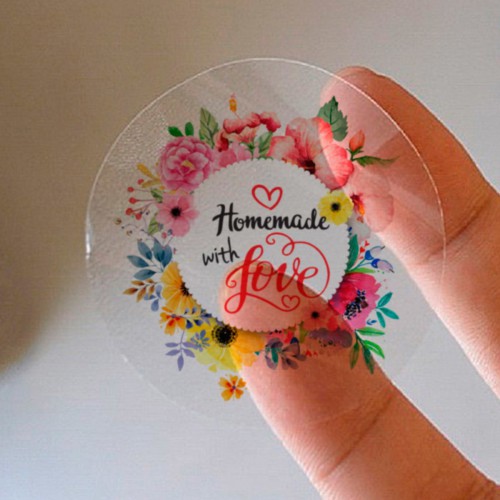500UND - ADESIVO VINIL TRANSPARENTE 5X5CM