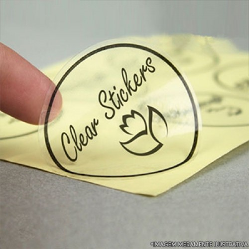 100UND - ADESIVO VINIL TRANSPARENTE 6X6CM