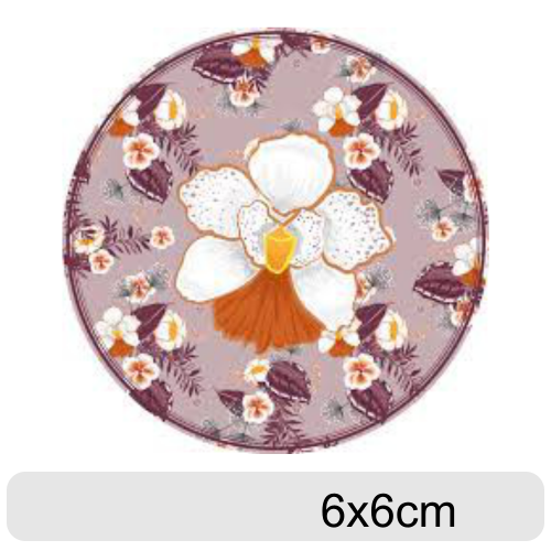 500UND - ADESIVO VINIL FOSCO 6X6CM