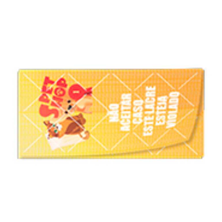 50UND - ADESIVO LACRE DE SEGURANÇA DELIVERY PAPEL 120G 3,0X6,5CM