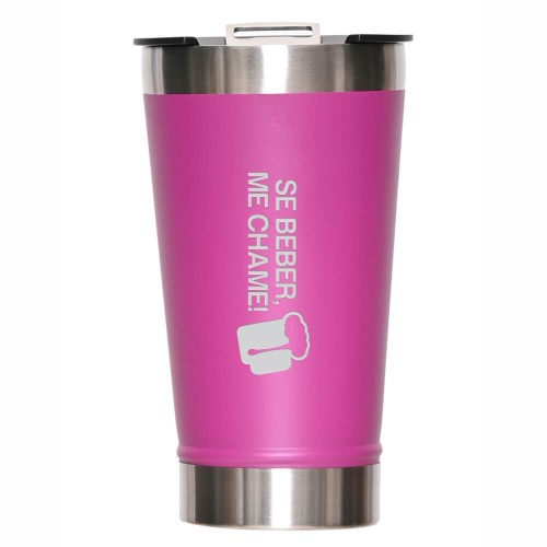 COPOS TÉRMICOS MODELO COM ABRIDOR 470ML ROSA - 1X0