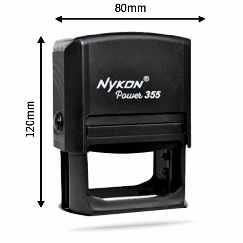CARIMBOS AUTOMÁTICOS POWER NYKON 355 60X40MM PRETO - 1X0