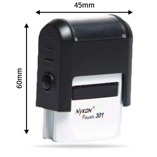 CARIMBOS AUTOMÁTICOS POWER NYKON 301 27X10MM PRETO - 1X0 - 1unid