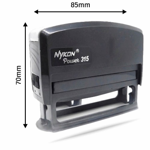 CARIMBOS AUTOMÁTICOS POWER NYKON 315 69X10MM PRETO - 1X0