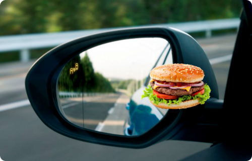 500UND - CARTÃO RETROVISOR 13X5CM  / FOTOGRAFICO 260G  / IMPRESSÃO FRENTE 