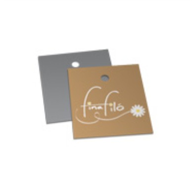 1000UND - TAG´S COUCHÊ 250g VERNIZ UV TOTAL FRENTE 4X5CM - IMPRESSÃO FRENTE E O VERSO P/B - TAG FURO PADRÃO