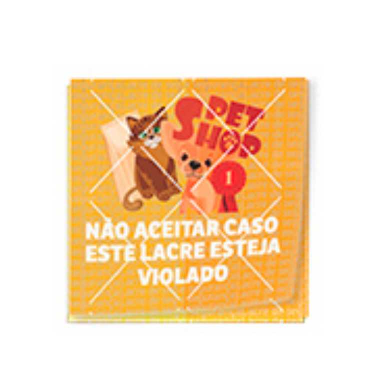 50UND - ADESIVO LACRE DE SEGURANÇA DELIVERY PAPEL 120G - 4X4CM