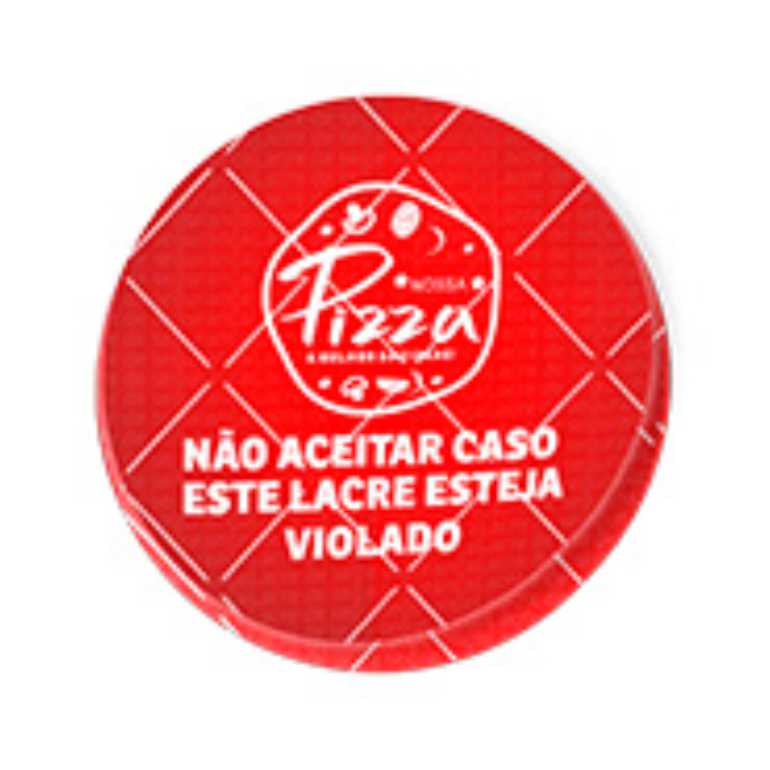 100UND - ADESIVO LACRE DE SEGURANÇA DELIVERY PAPEL 120G - REDONDO - 4X4CM