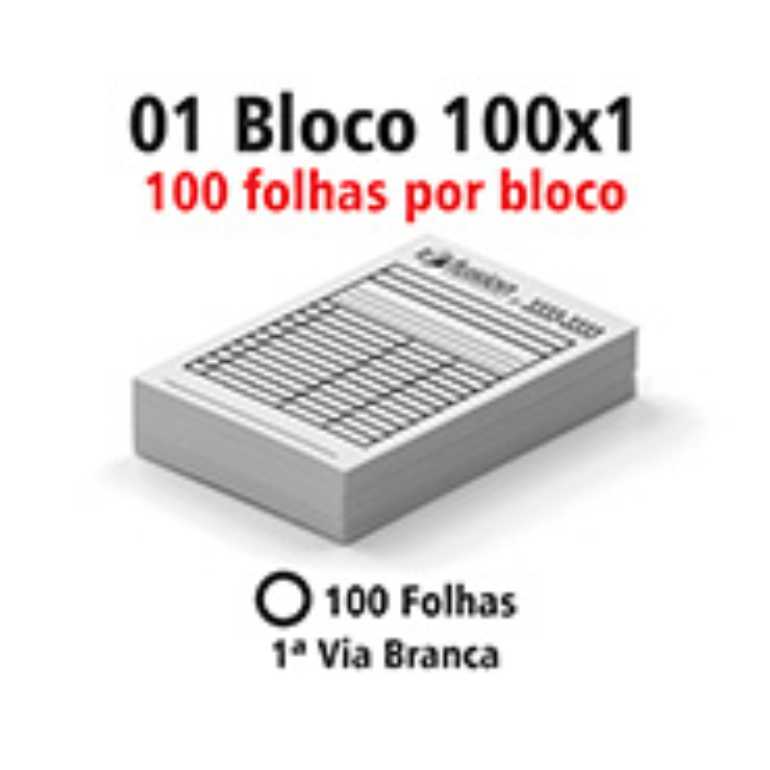 BLOCOS E TALÕES 100 FOLHAS AP 75g 10X15CM - 1 VIA BRANCA