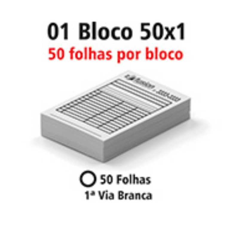 BLOCOS E TALÕES 50 FOLHAS 75g 15X21CM - 1 VIA BRANCA