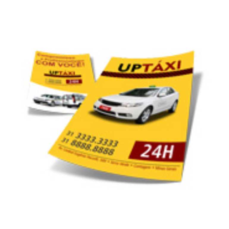 1000UND - PANFLETOS E FOLDERS COUCHÊ BRILHO 150g SEM VERNIZ - IMPRESSÃO FRENTE E VERSO COLORIDO  - 15X10,5CM 