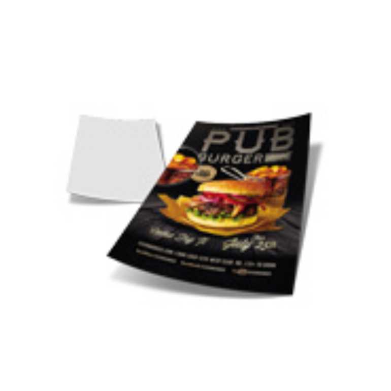 5000UND - PANFLETOS E FOLDERS COUCHÊ BRILHO 115g - IMPRESSÃO FRENTE - 15X10,5CM 
