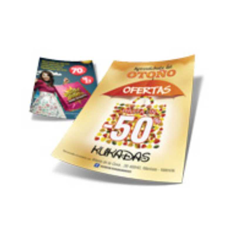 1000UND - PANFLETOS E FOLDERS COUCHÊ BRILHO 115g - IMPRESSÃO FRENTE E VERSO COLORIDO -15X21CM 