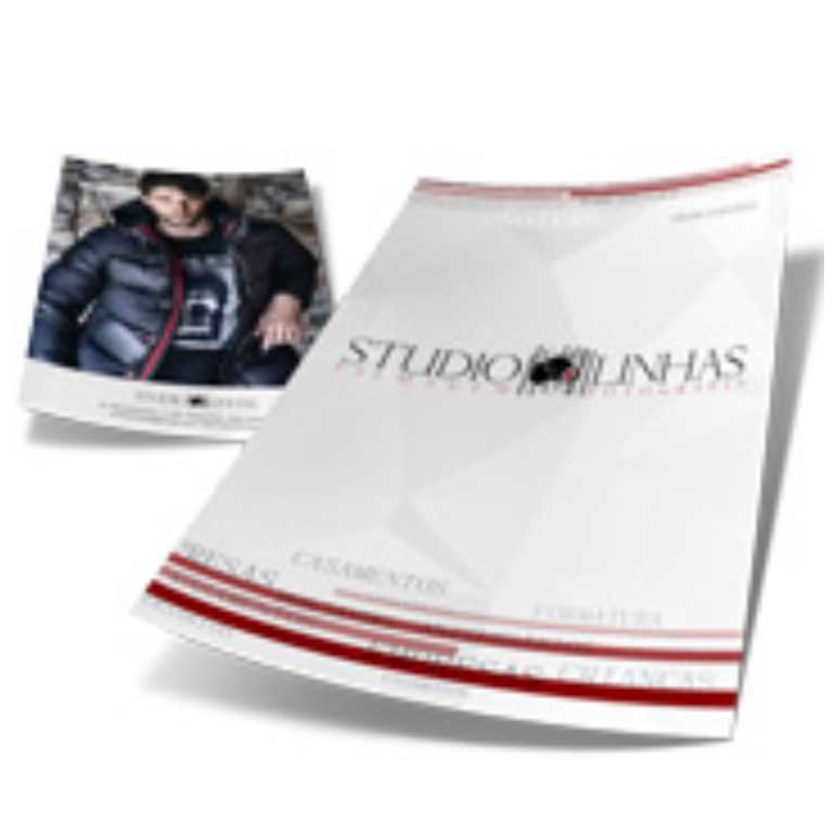 5000UND - PANFLETOS E FOLDERS COUCHÊ BRILHO 115g - IMPRESSÃO E VERSO COLORIDO -  30X21CM 