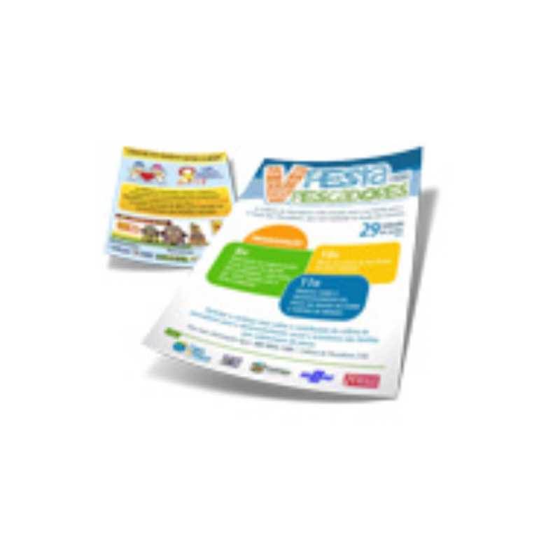 1000UND PANFLETOS E FOLDERS COUCHÊ BRILHO 90g - IMPRESSÃO FRENTE E VERSO COLORIDO - 10X14CM 