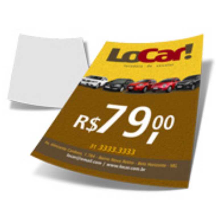 10000UND - PANFLETOS E FOLDERS COUCHÊ BRILHO 90g - IMPRESSÃO FRENTE - 20X28CM 