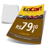 1000UND - PANFLETOS E FOLDERS COUCHÊ BRILHO 90g - IMPRESSÃO FRENTE - 30X42CM 