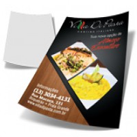 2500UND - PANFLETOS E FOLDERS COUCHÊ BRILHO 90g - IMPRESSÃO FRENTE - 30X42CM 