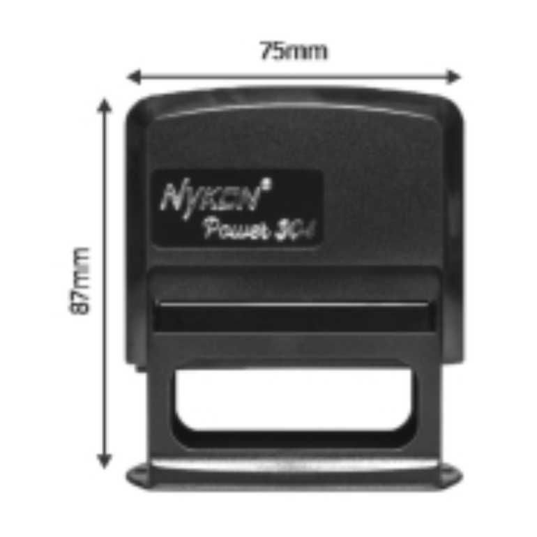 CARIMBOS AUTOMÁTICOS POWER NYKON 304 59X23MM PRETO - 1X0 