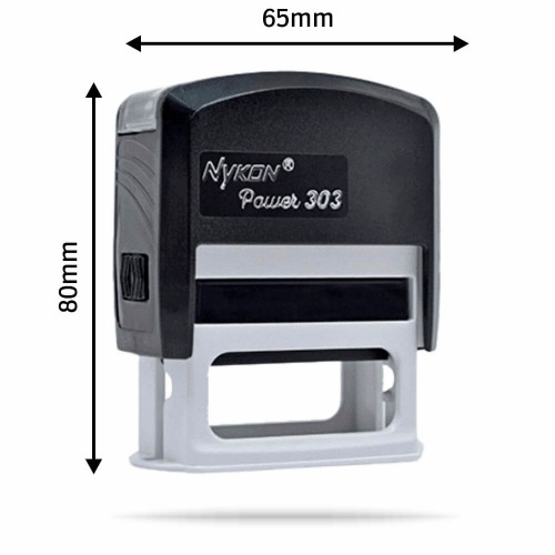 CARIMBOS AUTOMÁTICOS POWER NYKON 303 47X18MM PRETO