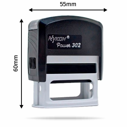 CARIMBOS AUTOMÁTICOS POWER NYKON 302 38X14MM PRETO - 1X0 