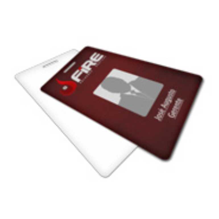 10UND - CRACHA PLASTICO COMPACTO 75g VERTICAL 0,75MM - IMPRESSÃO SOMENTE FRENTE