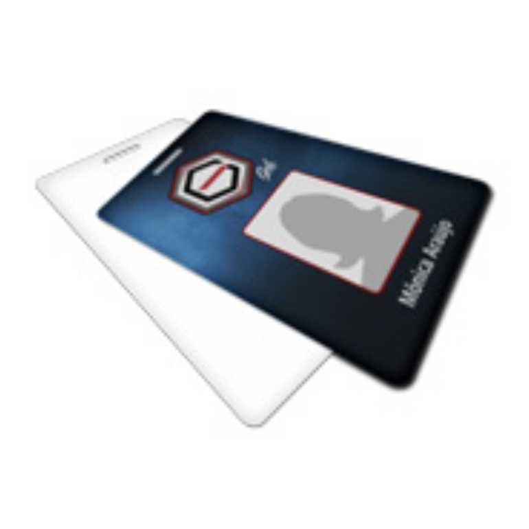 01UND - CRACHA PLASTICO  75g VERTICAL 0,75MM - IMPRESSO FRENTE